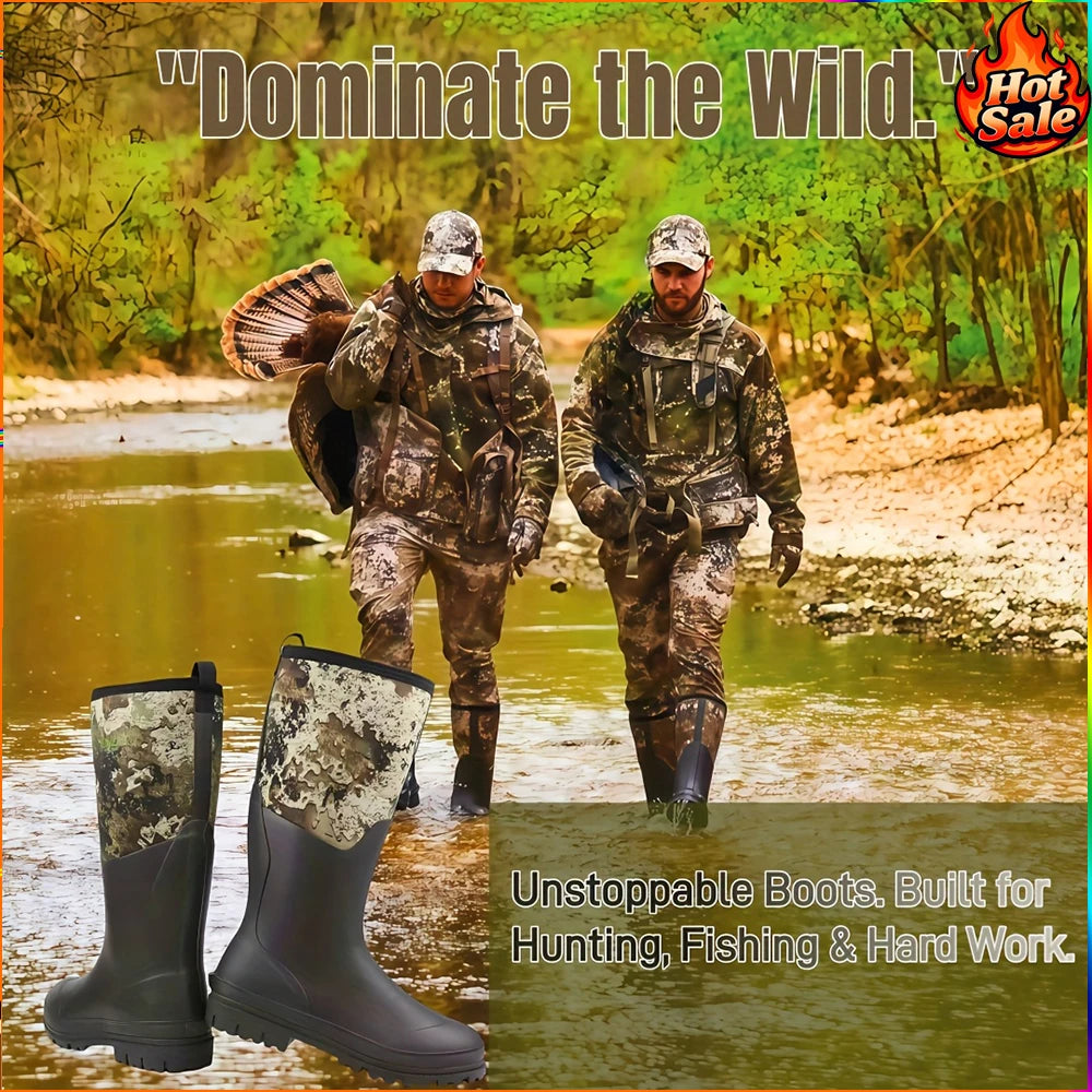 Men Camouflage Hunting Boots High-quality non-slip all-terrain outdoor boots for hunting fishing camping Essential outdoor gear