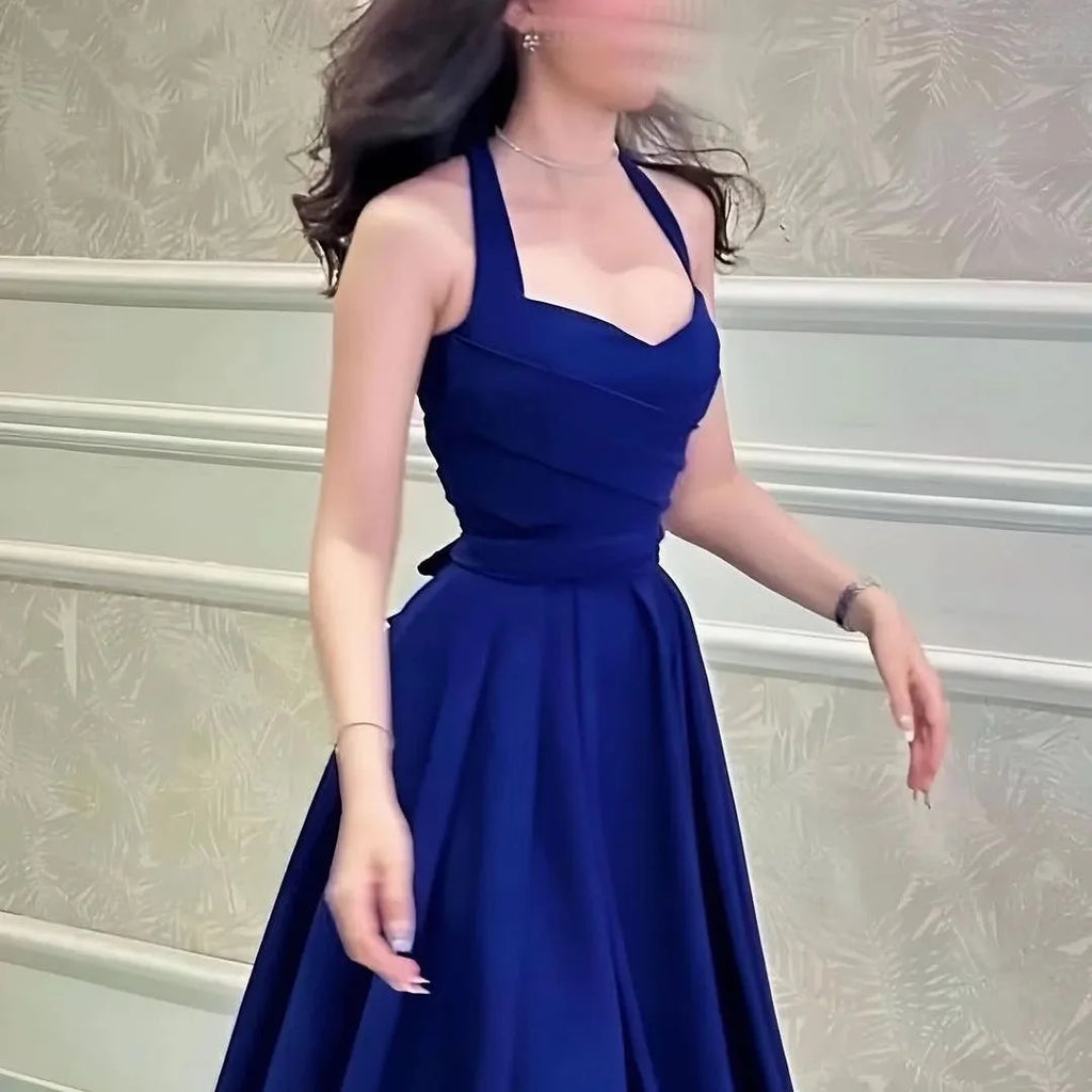 Royal Prom Dresses Customized A-LINE Pleats Atabic Dubai Evening Dresses Women Party Dresses Special Occasion Dresses Gala Gown