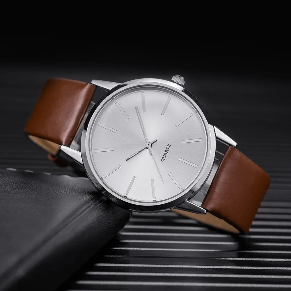 Watch Men Top Brand Luxury Men's Watches Leather Clock Men Wristwatch Clock Relogio Masculino Horloges Mannen Erkek Saat Hodinky