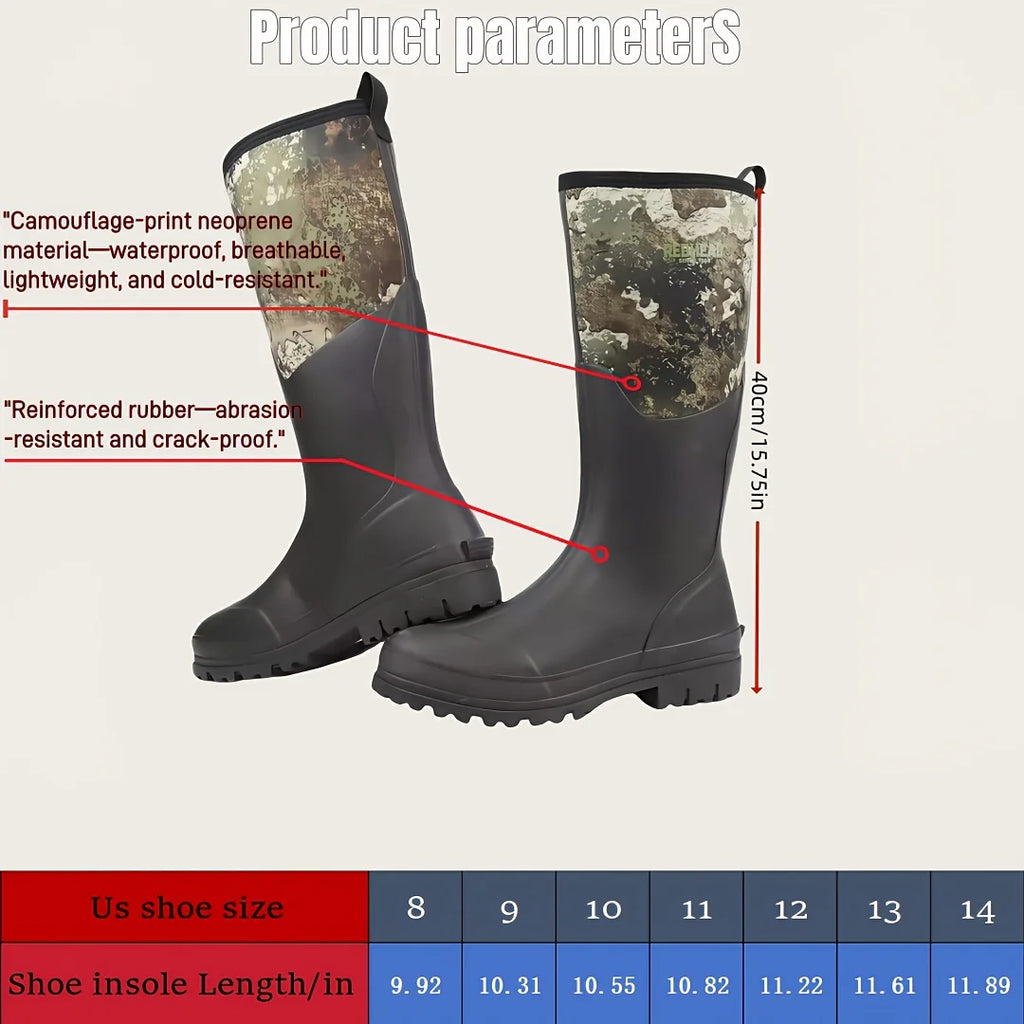 Men Camouflage Hunting Boots High-quality non-slip all-terrain outdoor boots for hunting fishing camping Essential outdoor gear