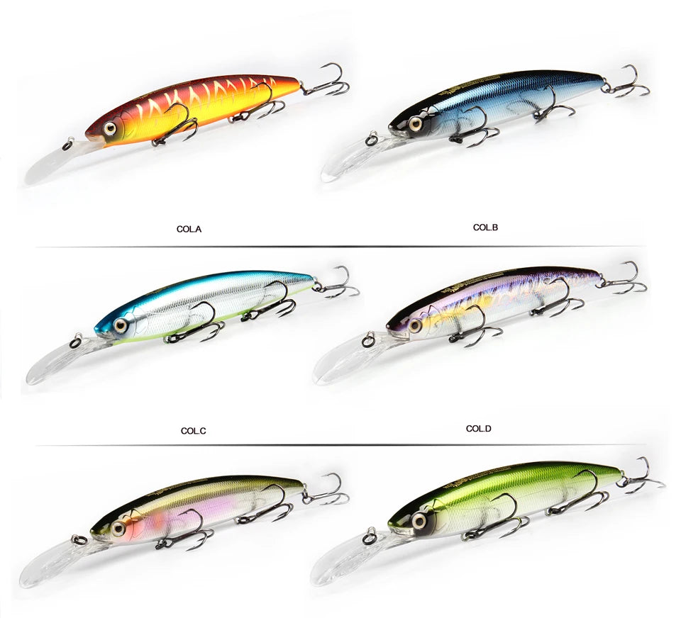Bearking 130mm 28.6g professional quality fishing lures hard bait dive 2.5-3m quality wobblers minnow Artificial Bait Tackle