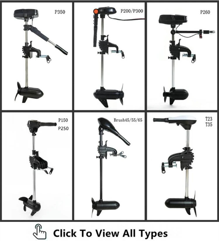 12V 85lbs 960W Strong Power Low Noise Brushless Boat Engine Outboard Trolling Motor