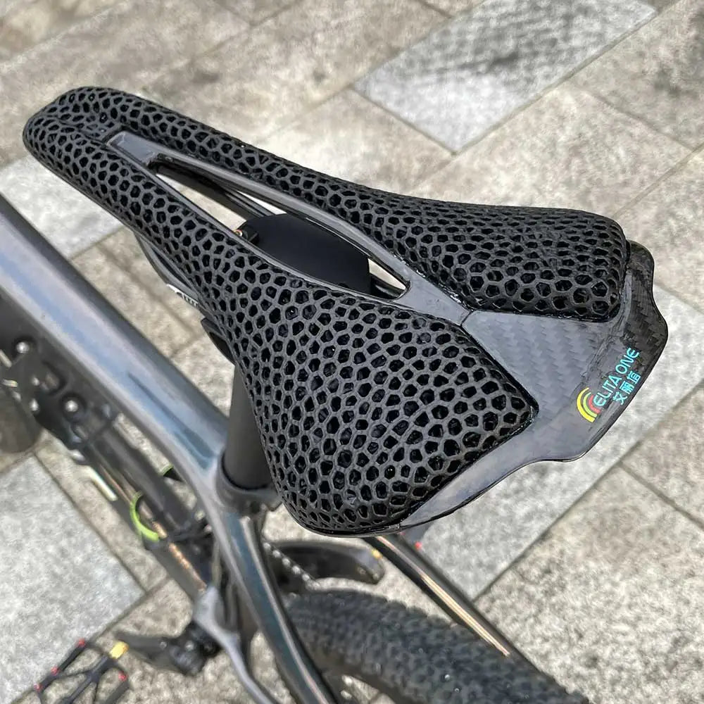 elitaone Carbon 3D Printed Bicycle Saddle 255x140mm Light Road MTB Mountain Racing Bike Seat Cushion Cycling Seating Acc