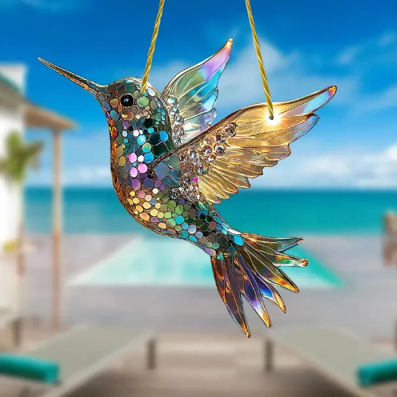 Yifare Spirit Birds, Sheremart Spirit Birds, Acrylic Bird Suncatcher, Bird Ornament For Christmas Tree, Hummingbird Suncatcher