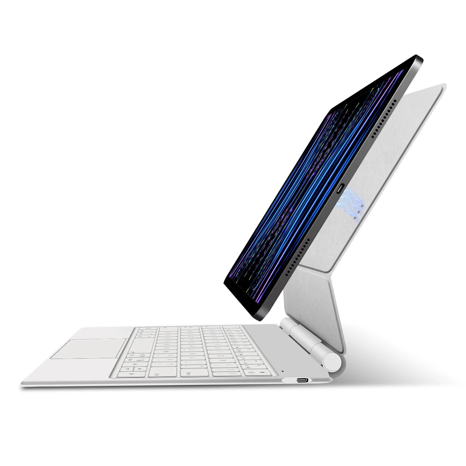 AJIUYU Smart Pogo Pin Magic Keyboard For iPad Air 11 inch M3 M2 Pro 13 M4 12.9 6th 5th 4th 10.9 7th Smart Case Direct Connection