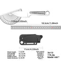 2025 new straight high hardness outdoor knife survival knife integrated keel with K sheath survival camping pocket knife EDC