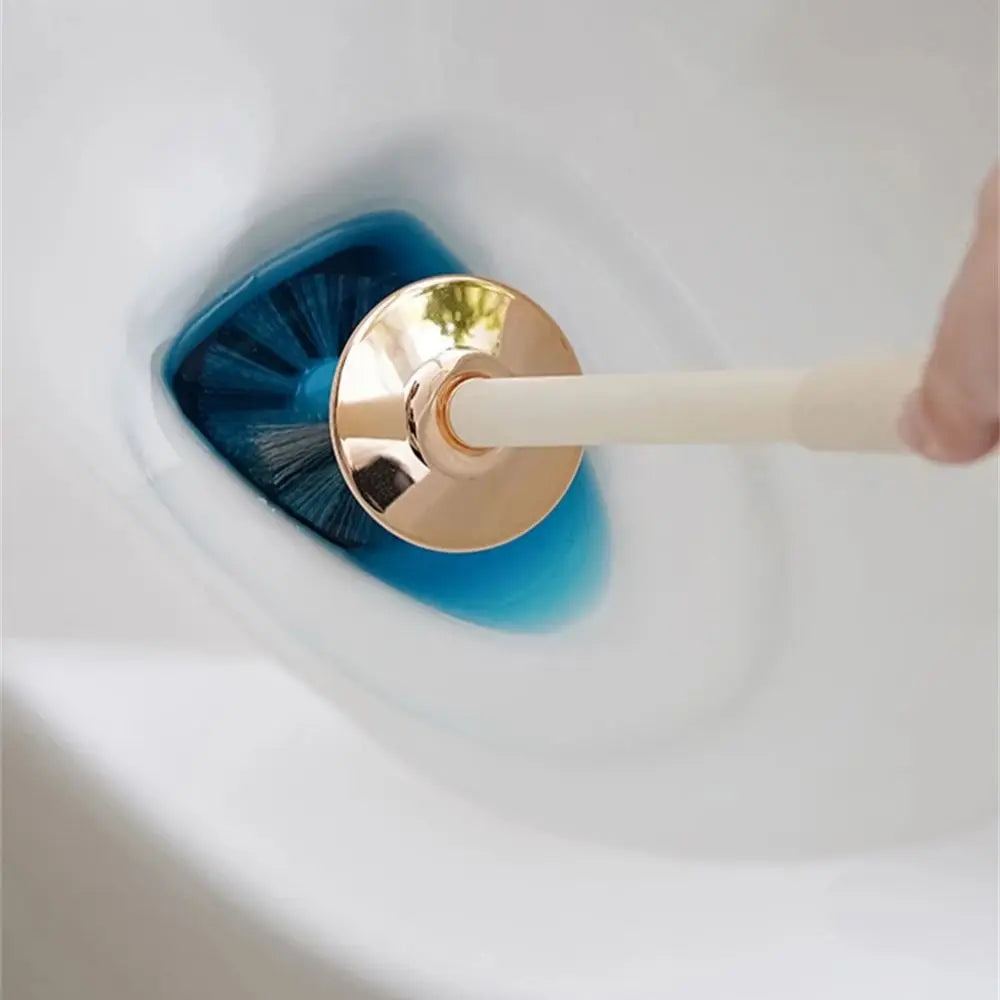 Creative Bathroom Toilet Brush with Base Cleaning Household Soft Brushes Cleaning Accessories Quick Dry Leak-Proof Holder Tools