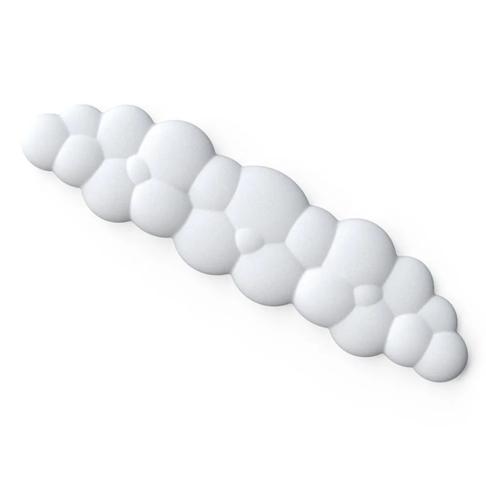 Ergonomic Cloud Mouse & Keyboard Wrist Rest - Non-Slip Memory Foam for Gaming/Office, Soft PU & Easy Clean