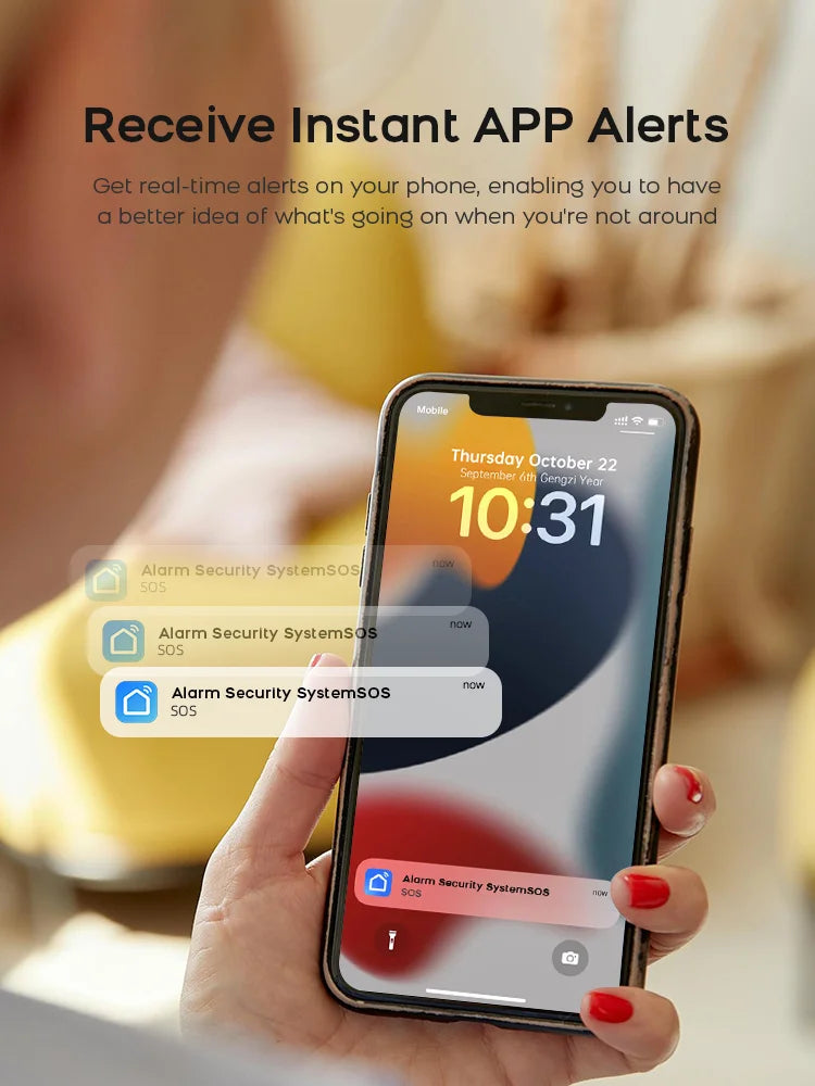 PGST 4G WiFi Security Protection House Alarm System Tuya Alexa Alarm Security System Kit Set Smart Life Home Door Motion Sensor