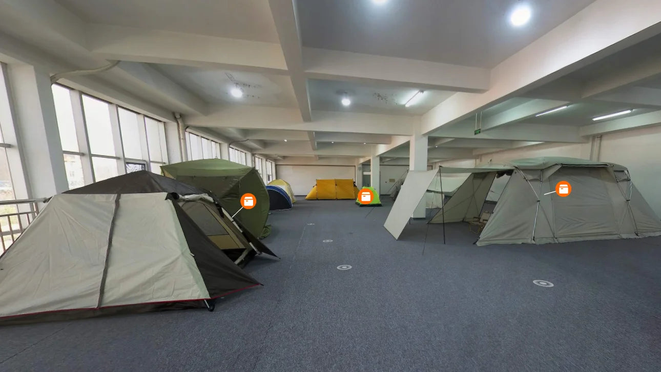 Outdoor Two Rooms One Room Travel Tent Double Waterproof Sun Breathable Multiple Camping
