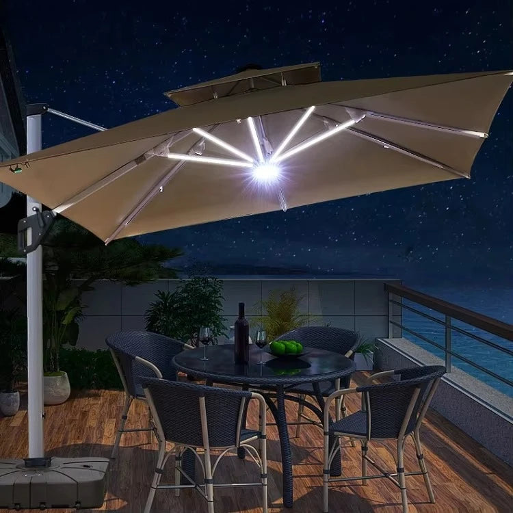 Outdoor Sun Umbrella, Cantilever, Courtyard Villa Courtyard Garden Sun Umbrella, Outdoor Umbrella, Customizable