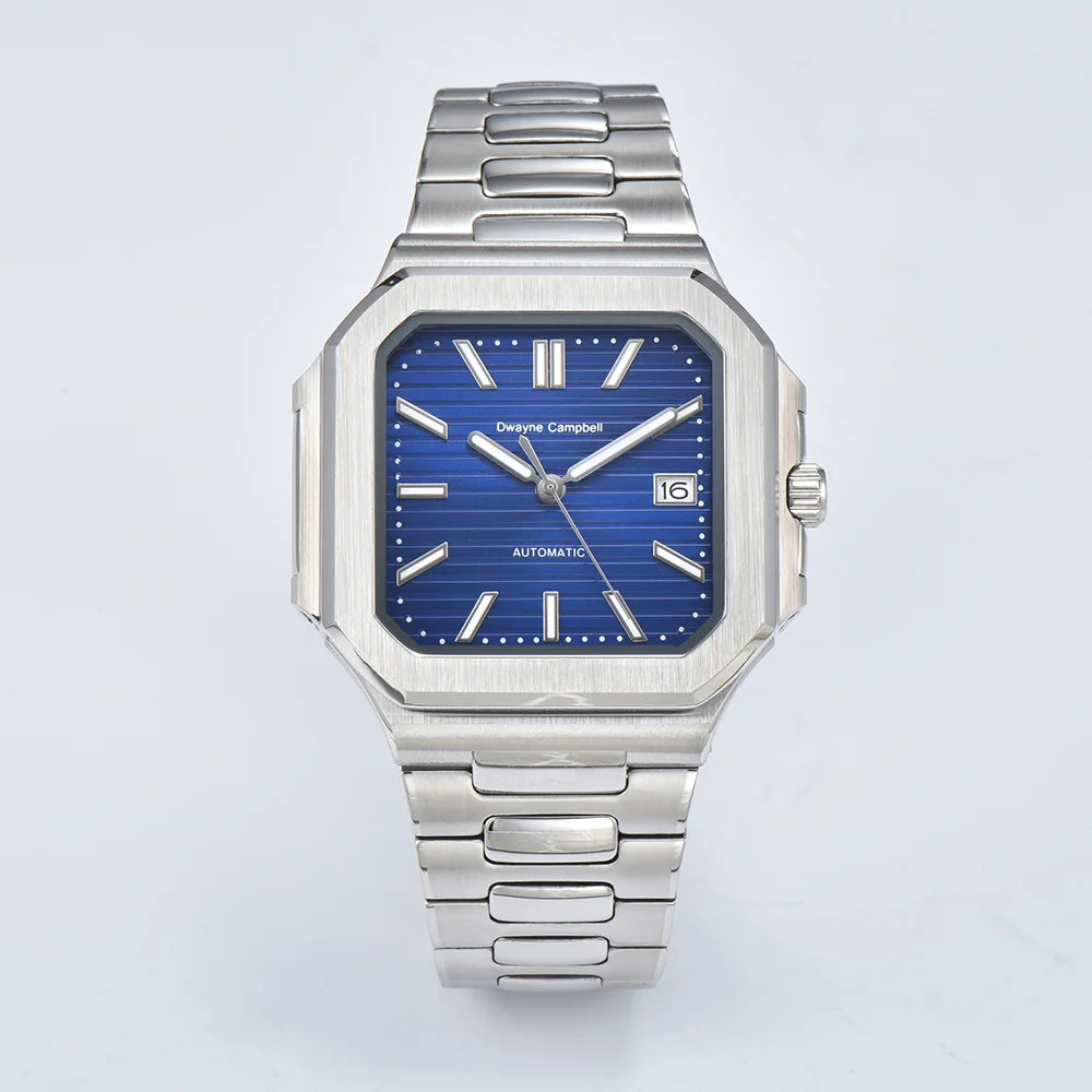 Watches For Man 2025 New Automatic Watch Sapphire Glass Steel Square Case Luminous Waterproof Wristwatch
