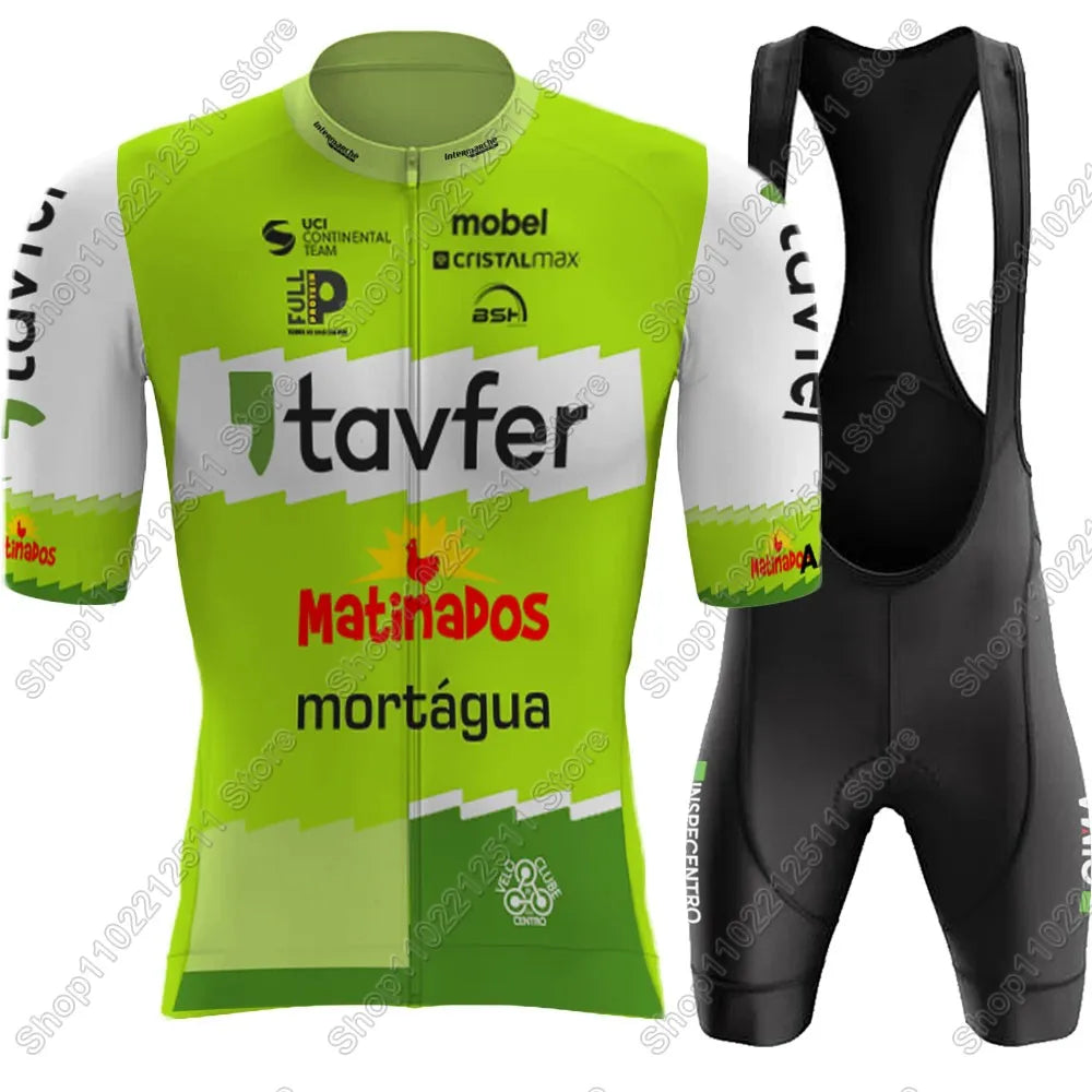 Tavfer-Ovos Matinados-Mortágua 2025 Cycling Jersey Set Bicycle Clothing Bike Shirts Suit Bicycle Bib Shorts MTB Ropa Maillot