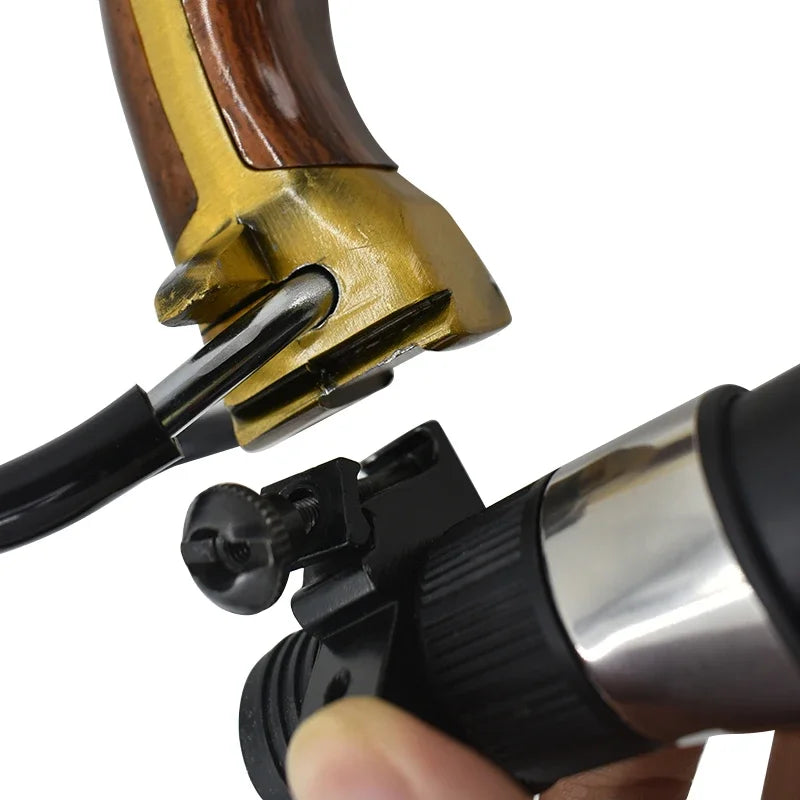 Foldable Metal Slingshot Hunting Fishing Dual-purpose Slingshot Slingshot Fishing Set Spear Fishing Shooting Powerful Hunting