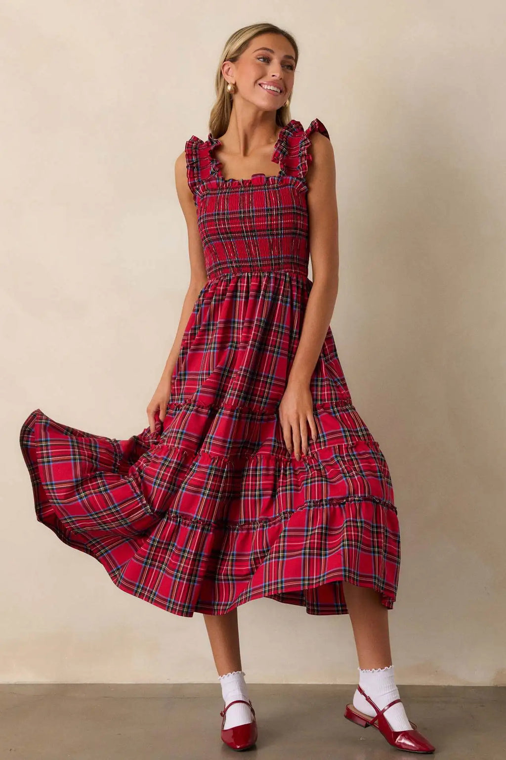 Woman Clothes Party Dresses French Retro Plaid Slim Irregular Dress Women's New Design Skirt Elegant Party Dresses Clothing 2025