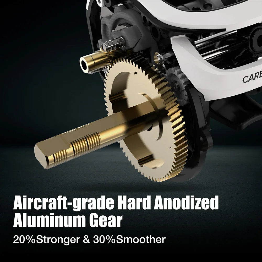 Piscifun Carbon XCS Baitcasting Reel 8kg Drag 156g Ultra-Light 8.1:1 Gear Ratio Dual Brake High-Speed Freshwater Fishing Reel