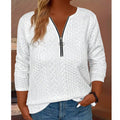Women's Clothing Autumn/Spring T-shirt Half-Zipper Clothes for Women Women's Trend T-shirts Plus Size Long Sleeve T-shirts Woman