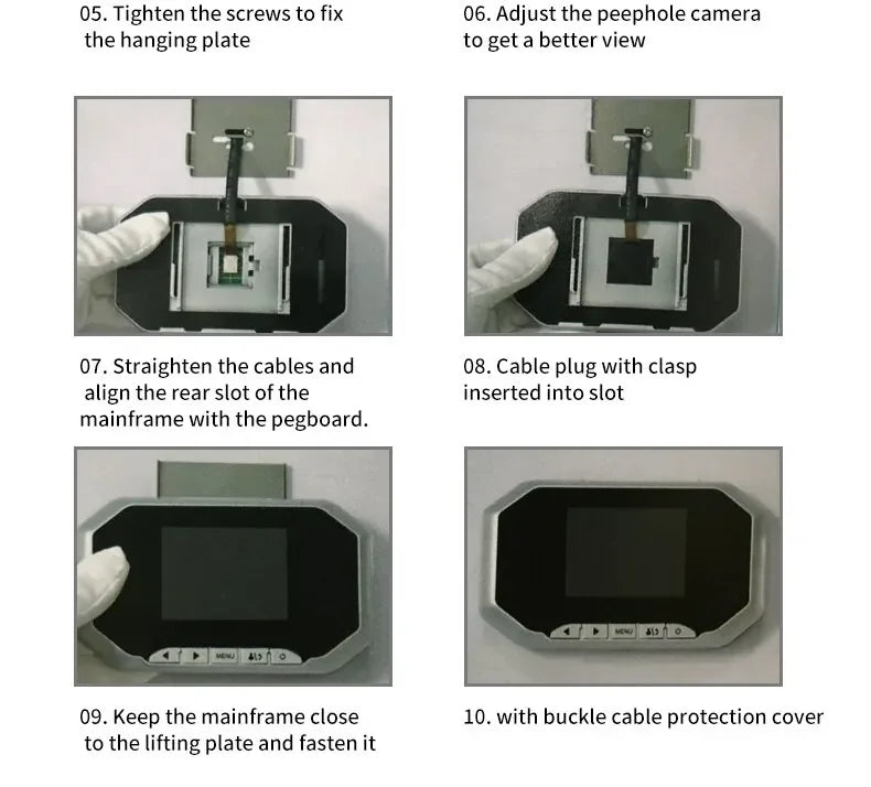 Video Doortell HD 2.4 Inch Peephole 120° Smart Digital Door Viewer Camera Security Monitor 240x320 Visual Doorbell Home