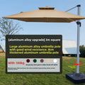 Outdoor Sun Umbrella, Cantilever, Courtyard Villa Courtyard Garden Sun Umbrella, Outdoor Umbrella, Customizable