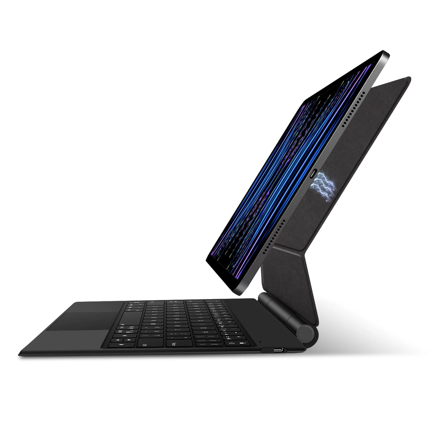 AJIUYU Smart Pogo Pin Magic Keyboard For iPad Air 11 inch M3 M2 Pro 13 M4 12.9 6th 5th 4th 10.9 7th Smart Case Direct Connection