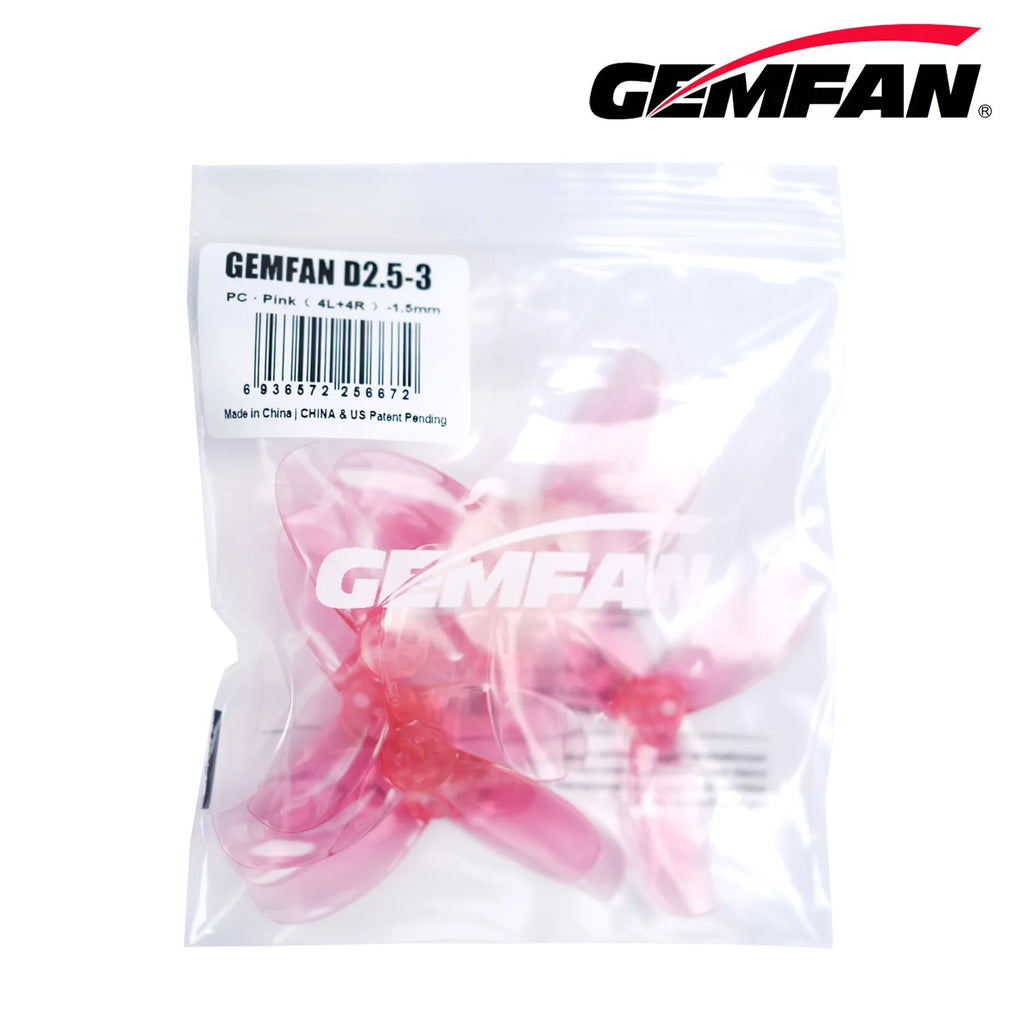 24pcs/12pairs Gemfan D2.5 3-blade 2.5inch PC FPV Propeller 1404 Motor 1.5mm Hole For FPV Drone SpeedyBee BEE25 DJI O4 Air Unit