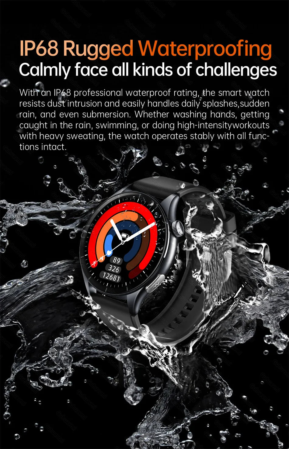 Sapphire 2025New Health managed Smart Watch Health measure Blood Fat Uric Acid Call ECG+PPG blood pressure Health Smartwatch IOS
