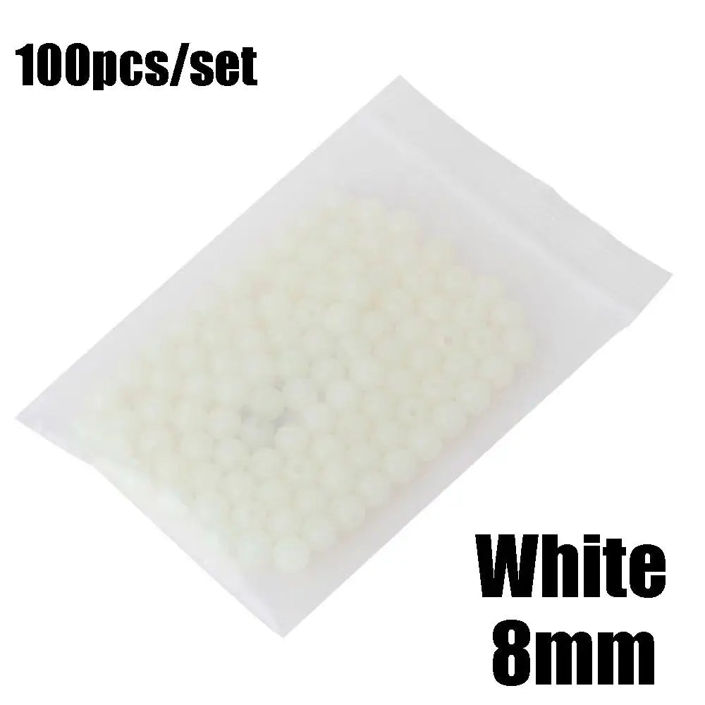 100Pcs/bag Fishing Floats Beads Luminous Light Glowing Balls For Night Sea Fishing 4/5/6/8mm