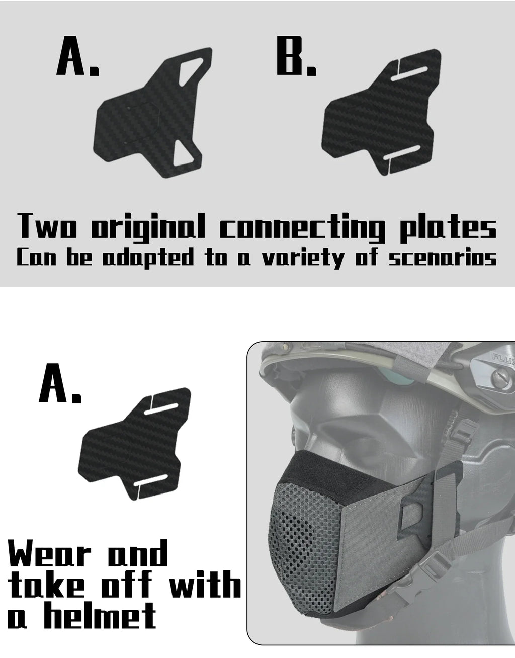 DMGear Tactical Face Mask Anti-Fog Hunting Protection Gear Huting Equipment Accessory Airsoft Breathable Comfortable Outdoors