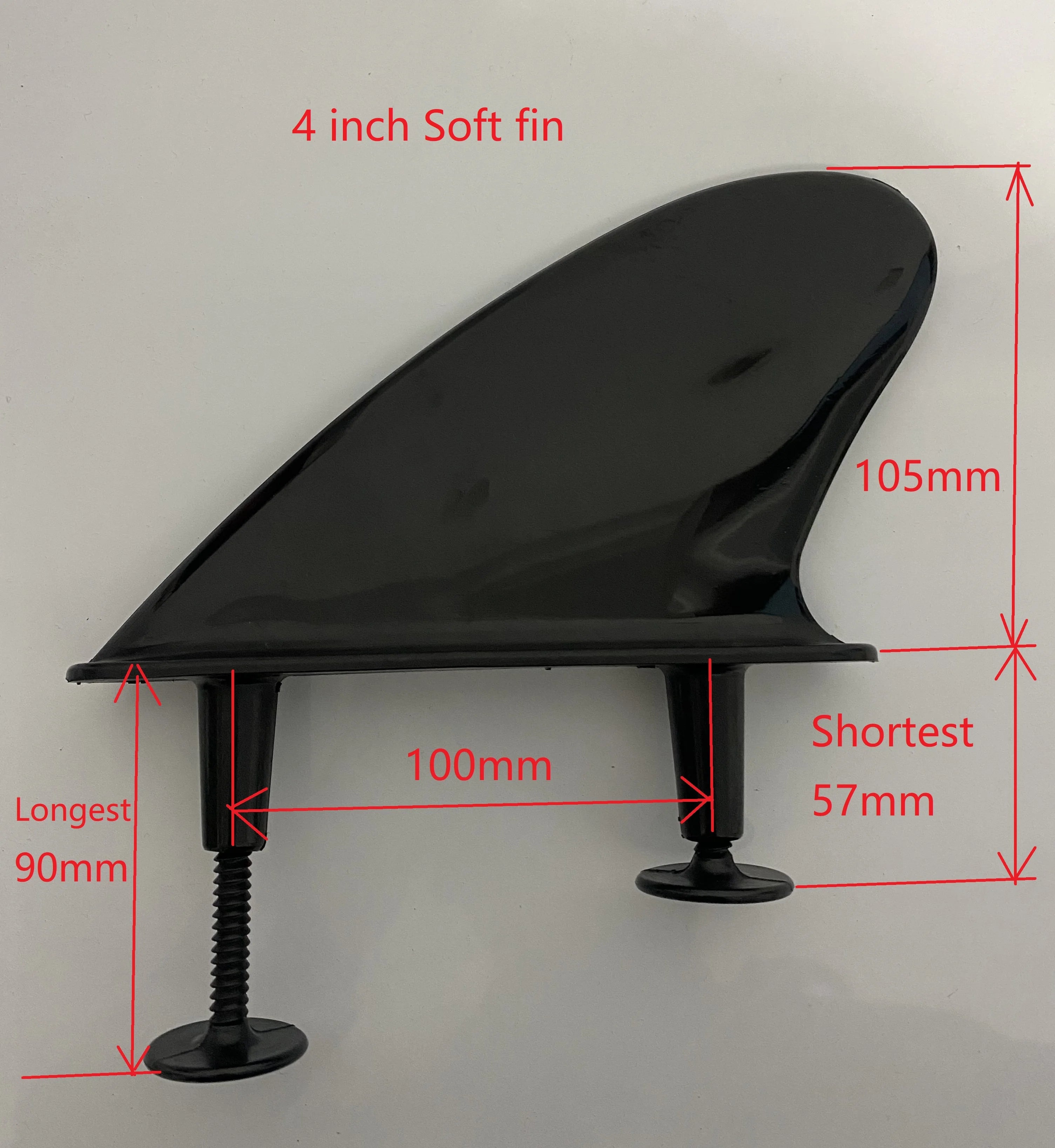 Soft Fins for Surfing Soft Tail Fin for Soft Surfboard Longboard Fin One Big Fins and Two Side fins Surf Accessories