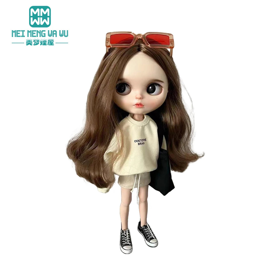 Clothes for doll Fashionable sportswear, shirts, sweatshirts fits Blyth Azone OB22 OB24 Doll Accessories