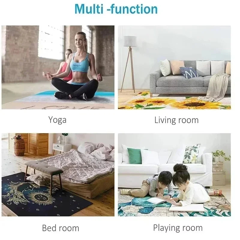 Colorful Game Controller Pattern Design Doormat, Non-slip Floor Mat for Living Room, Bedroom, Bathroom, Holiday Home Decoration