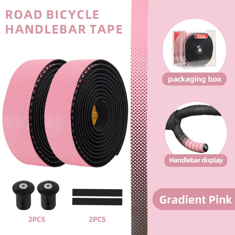 VXM Road Bicycle Handlebar Tape Bar PU EVA Cycling Grips Strap Anti slip shockabsorbing comfort With End Plug Bike Accessories