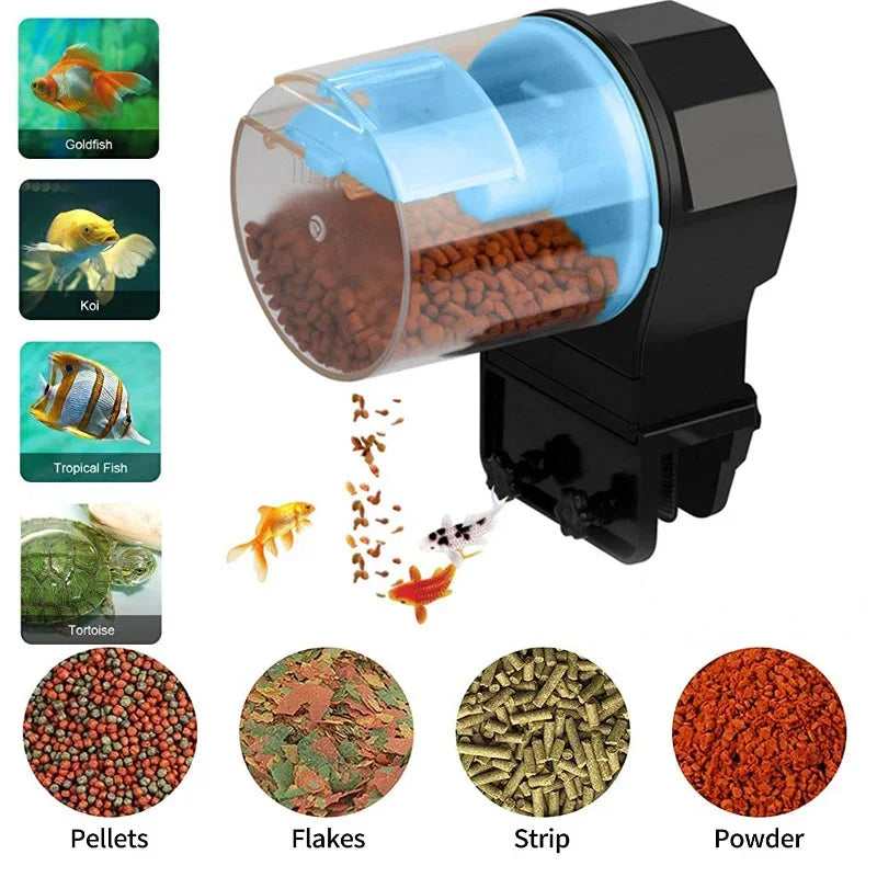 Fish Tank Automatic Feeder Intelligent Timing Automatic Feeder Aquarium Automatic Feeder Large Capacity Fish Feeder  fish feeder
