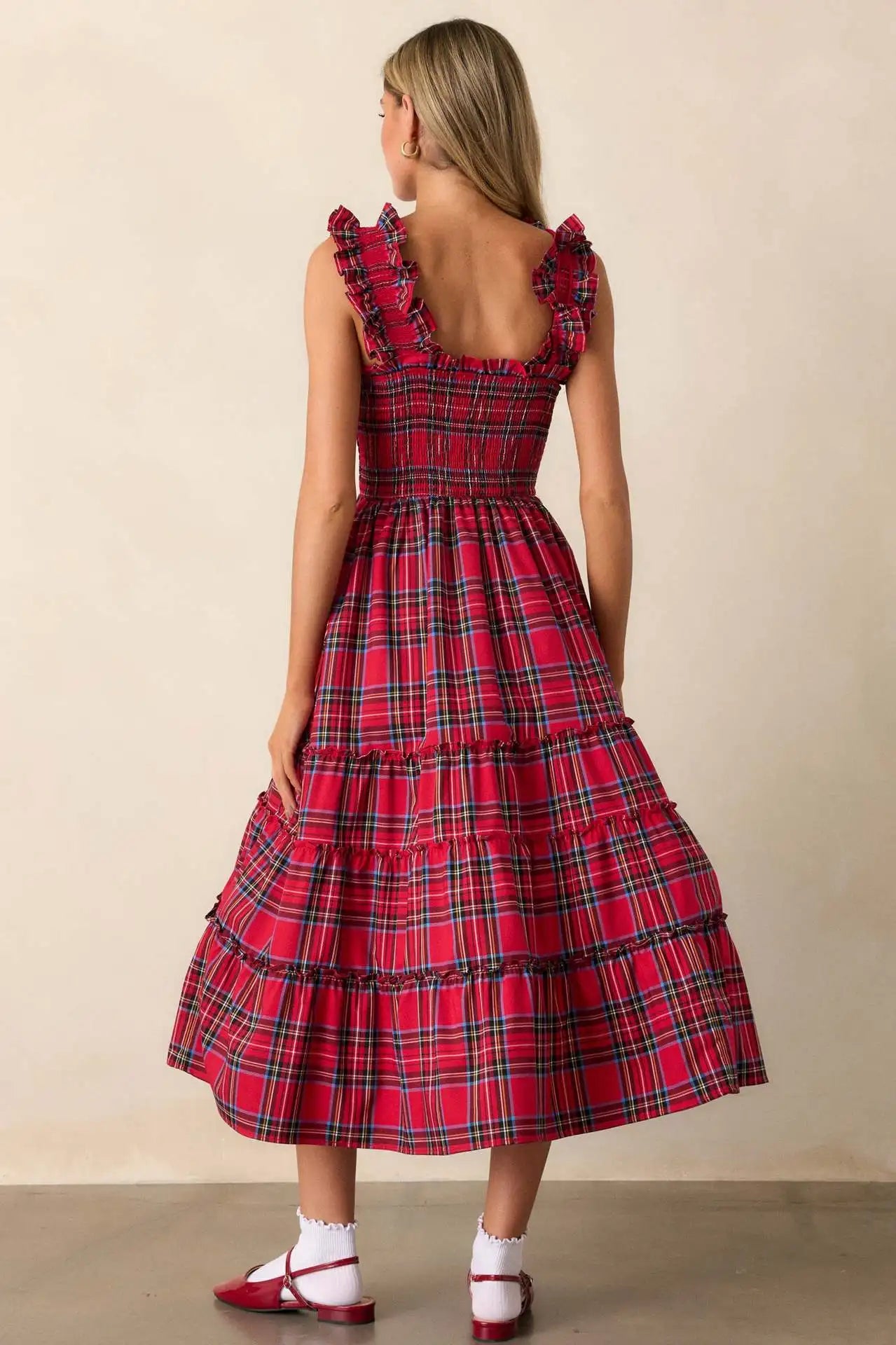 Woman Clothes Party Dresses French Retro Plaid Slim Irregular Dress Women's New Design Skirt Elegant Party Dresses Clothing 2025