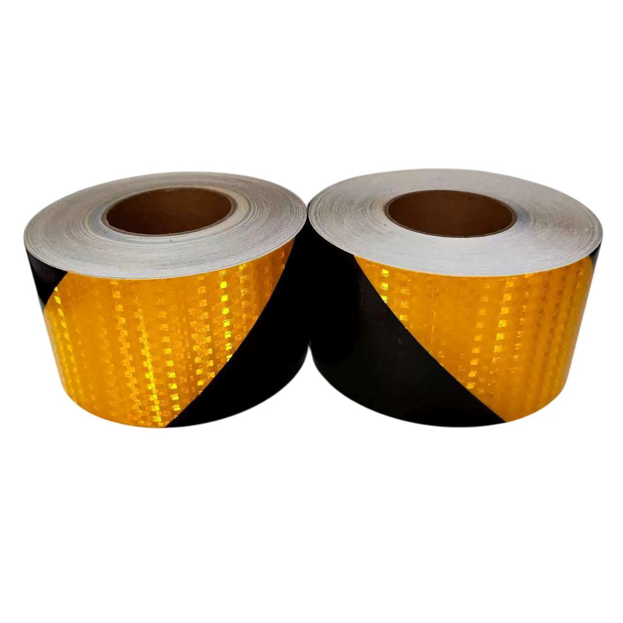 5cm/10cm/15cm/20cm*5m Reflective Tape Yellow-Black Left Or Right Twill Waterproof Safety Warning Self-adhesive Reflector Sticker
