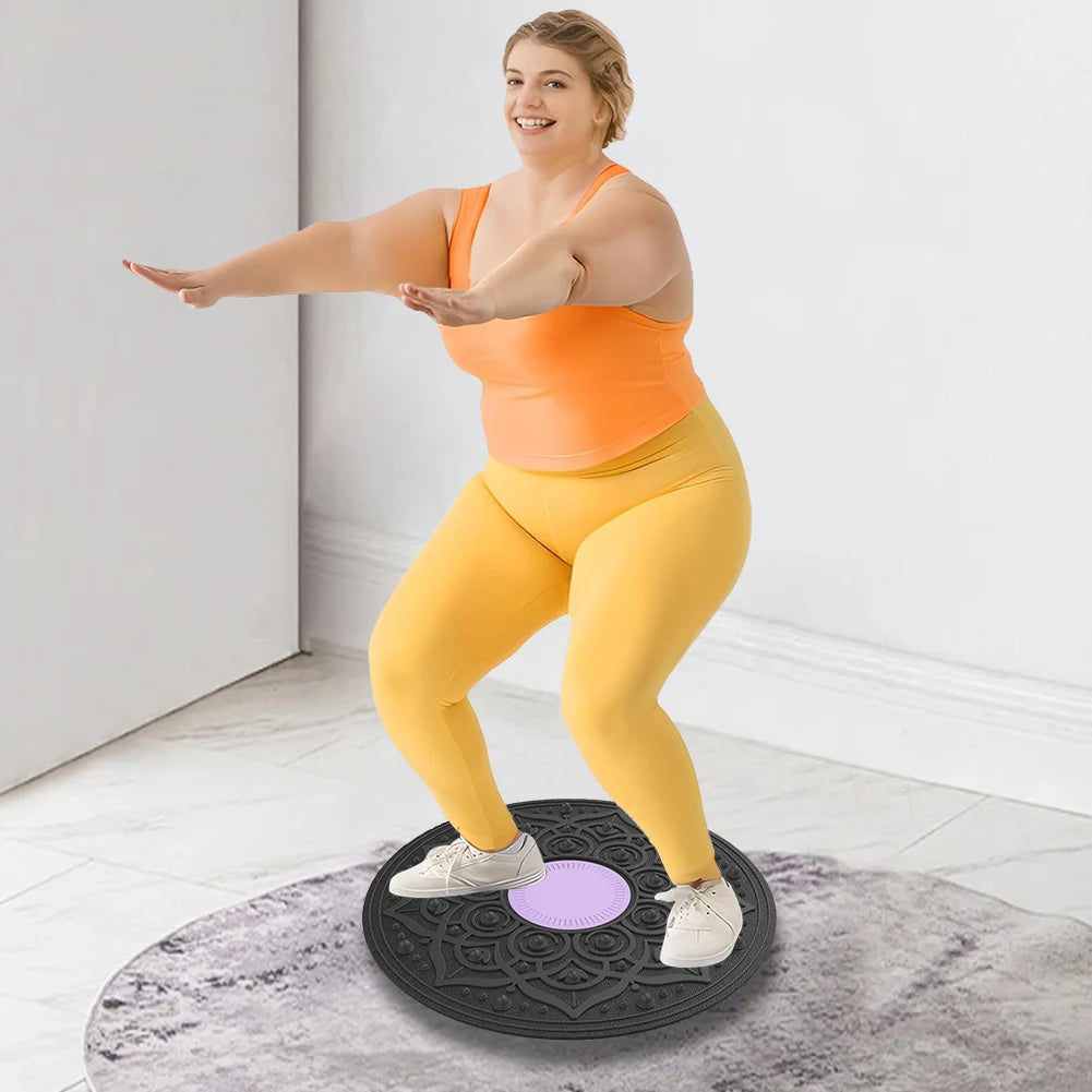 Yoga Swing Balance Board 360° Waist Rotation Torsion Balance Exerciser Rehabilitation Training Home Yoga Fitness Exercise Tool