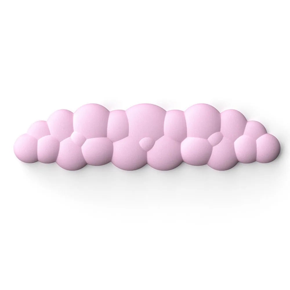 Ergonomic Cloud Mouse & Keyboard Wrist Rest - Non-Slip Memory Foam for Gaming/Office, Soft PU & Easy Clean