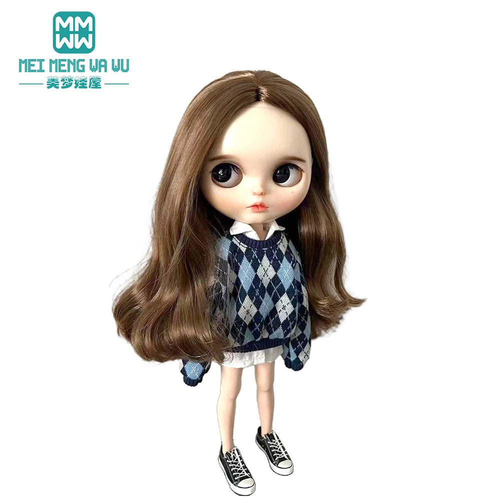 Clothes for doll Fashionable sportswear, shirts, sweatshirts fits Blyth Azone OB22 OB24 Doll Accessories