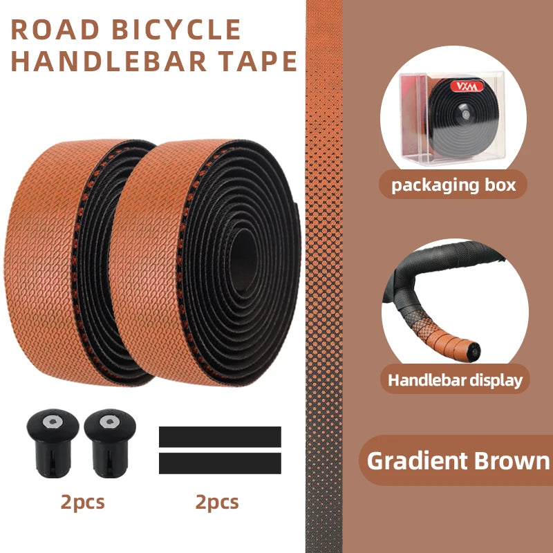 VXM Road Bicycle Handlebar Tape Bar PU EVA Cycling Grips Strap Anti slip shockabsorbing comfort With End Plug Bike Accessories