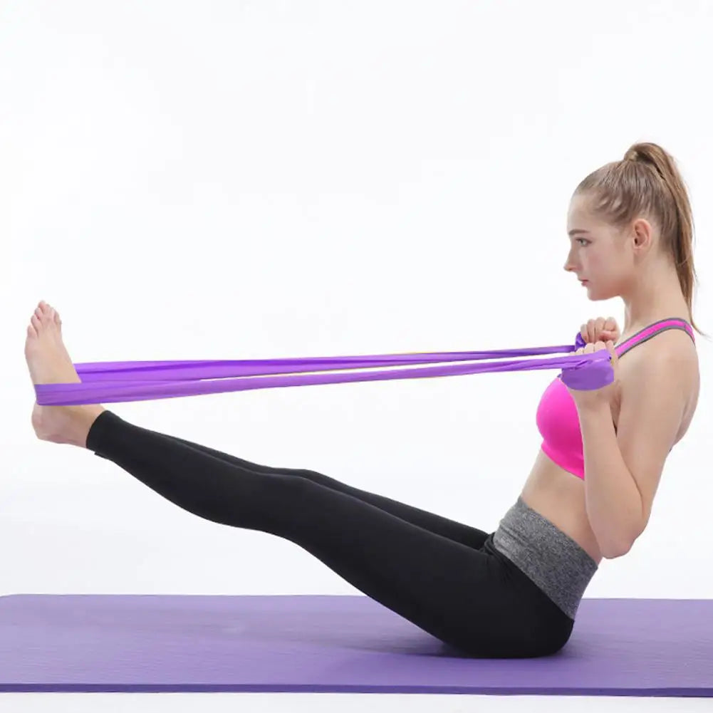 Yoga Sport Resistance Bands Pilates Training Fitness Exercise Gym Elastic Band Physical Therapy Stretching Strength Training
