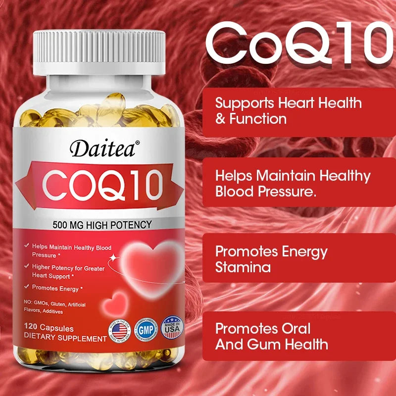 Coenzyme Q10 Capsules,Promote Cardiovascular Health and Heart Health,Provide Energy,Support Joint Health,Promote Overall Health