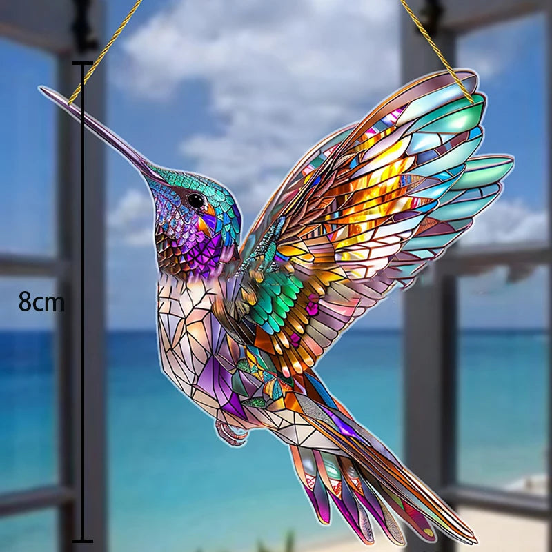 Yifare Spirit Birds, Sheremart Spirit Birds, Acrylic Bird Suncatcher, Bird Ornament For Christmas Tree, Hummingbird Suncatcher