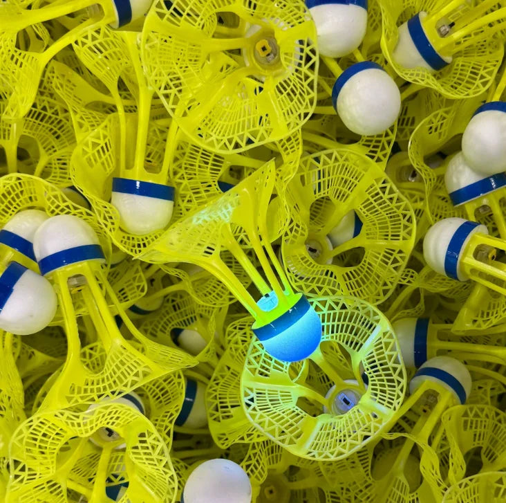 8/1PCS Windproof Light-up Badminton Durable Yellow Nylon Shuttlecocks Badminton Indoor Outdoor Sports Badminton Training Balls