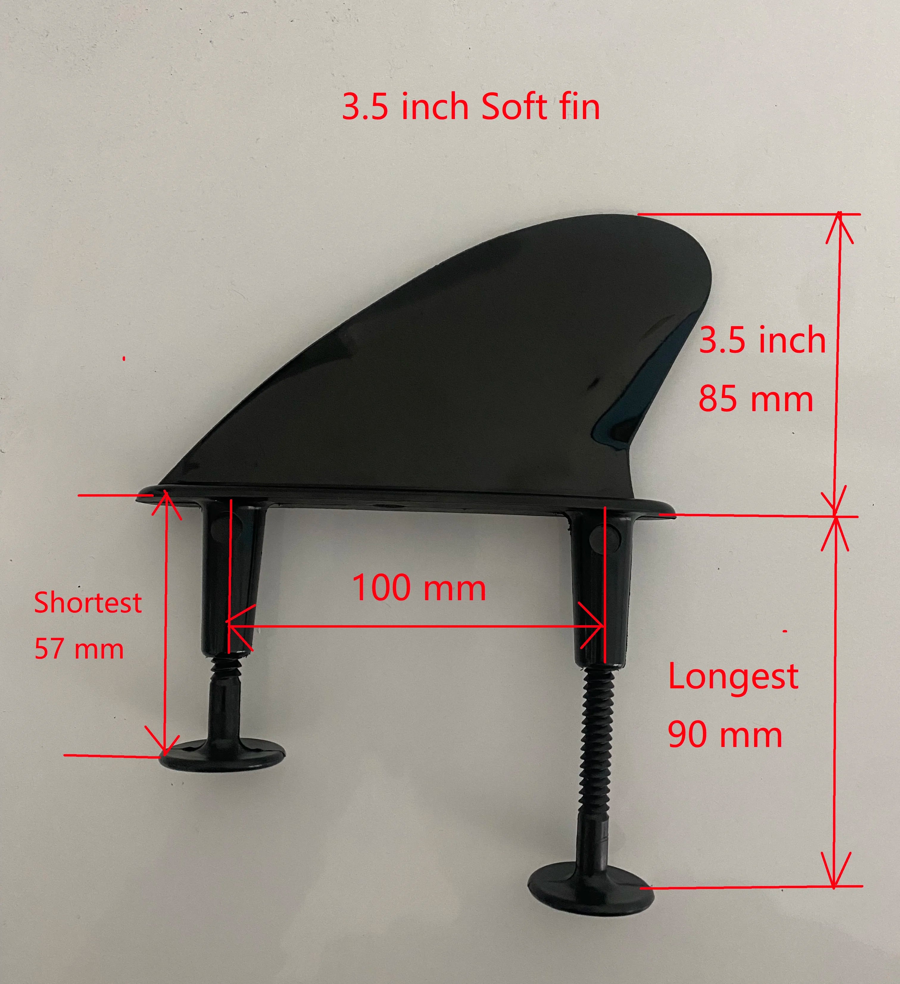 Soft Fins for Surfing Soft Tail Fin for Soft Surfboard Longboard Fin One Big Fins and Two Side fins Surf Accessories