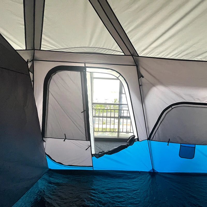 Outdoor Two Rooms One Room Travel Tent Double Waterproof Sun Breathable Multiple Camping