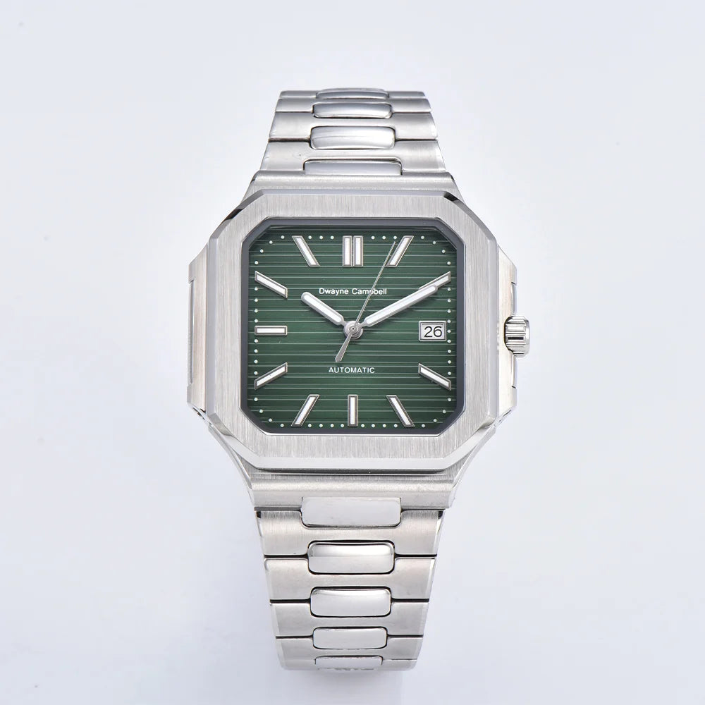 Watches For Man 2025 New Automatic Watch Sapphire Glass Steel Square Case Luminous Waterproof Wristwatch