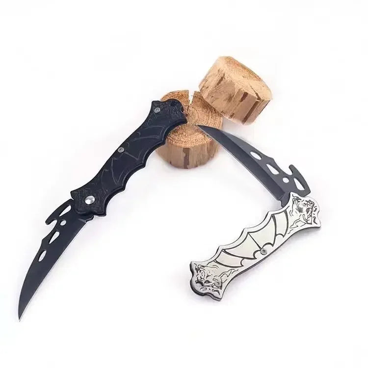 Folding Knife Keychain Portable Camping Self Defense Tactical Survival Knife Open Express Fruit Knife Sharp Outdoor Pocket Knife