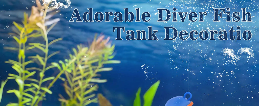 Fish Tank Decoration Creative Floating Diver Ornaments Set Blue Guy Figurines for Underwater Scenery Bottom Aquarium Decor