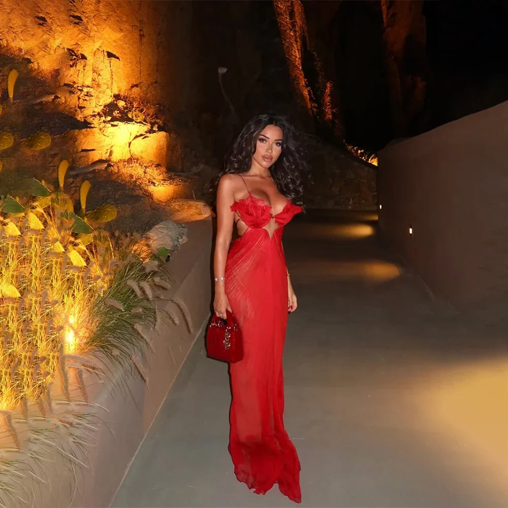 Elegant Ruffed Prom Dresses Arabic Customized Sleeveless Pleat Mermaid Tulle Evening Gown Party Dress Vestidos Para Graduación