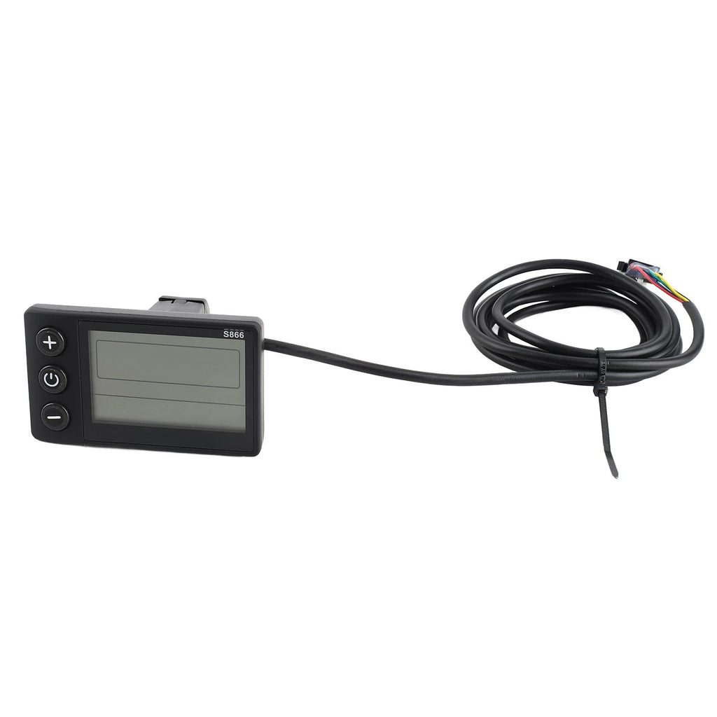 Plug LCD Display S866 Electric Display LCD Meter 24V 36V 48V Electric Scooter Control Panel with  Plug